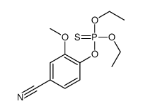 4-diethoxyphosphinothioyloxy-3-methoxybenzonitrile Structure