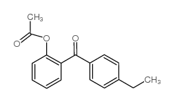 2-ACETOXY-4'-ETHYLBENZOPHENONE结构式