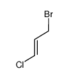 (E)-3-bromo-1-chloro-prop-1-ene Structure