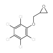 Oxirane,2-[(2,3,4,5,6-pentachlorophenoxy)methyl]- structure