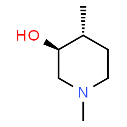 3-Piperidinol, 1,4-dimethyl-, trans-结构式