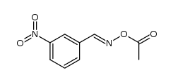 3-nitro-benzaldehyde-((E)-O-acetyl oxime )结构式