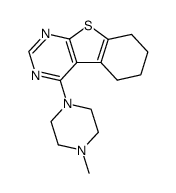 4-(4-methyl-piperazin-1-yl)-5,6,7,8-tetrahydro-benzo[4,5]thieno[2,3-d]pyrimidine结构式