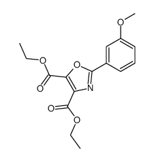 2-(3-methoxy-phenyl)-oxazole-4,5-dicarboxylic acid diethyl ester Structure