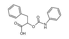 3-phenyl-2-phenylcarbamoyloxy-propionic acid Structure