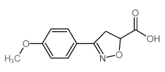 3-(4-Methoxy-phenyl)-4,5-dihydro-isoxazole-5-carboxylic acid structure