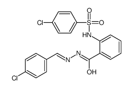 N-[(4-chlorophenyl)methylideneamino]-2-[(4-chlorophenyl)sulfonylamino]benzamide Structure
