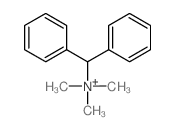 benzhydryl-trimethyl-azanium structure