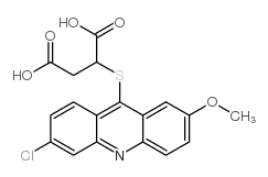 Butanedioic acid,2-[(6-chloro-2-methoxy-9-acridinyl)thio]-结构式