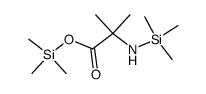 2-Methyl-2-(trimethylsilylamino)propionic acid trimethylsilyl ester结构式