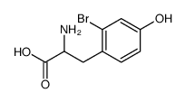 2-amino-3-(2-bromo-4-hydroxyphenyl)propanoic acid Structure