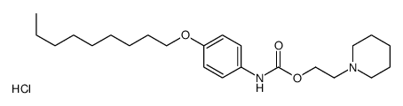 2-piperidin-1-ylethyl N-(4-nonoxyphenyl)carbamate,hydrochloride结构式