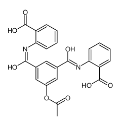 2-[[3-acetyloxy-5-[(2-carboxyphenyl)carbamoyl]benzoyl]amino]benzoic acid结构式