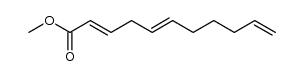 2E,5E,10-undecatrien-1-oic acid methyl ester结构式