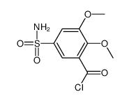 5-(aminosulphonyl)-2,3-dimethoxybenzoyl chloride Structure