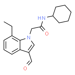 1H-Indole-1-acetamide,N-cyclohexyl-7-ethyl-3-formyl-(9CI) picture