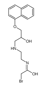 2-bromo-N-[2-[(2-hydroxy-3-naphthalen-1-yloxypropyl)amino]ethyl]acetamide Structure