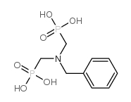 ((苄基氮杂二基)双(亚甲基))二膦酸结构式