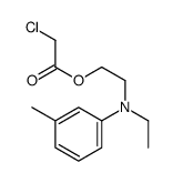 2-(N-ethyl-3-methylanilino)ethyl 2-chloroacetate Structure