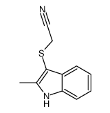 2-[(2-methyl-1H-indol-3-yl)sulfanyl]acetonitrile Structure