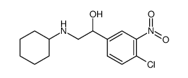 α-<4-Chlor-3-nitrophenyl>-β-aminoaethanol结构式