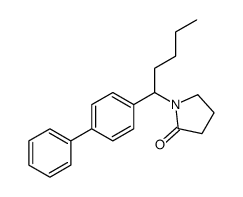 1-[1-(4-phenylphenyl)pentyl]pyrrolidin-2-one Structure