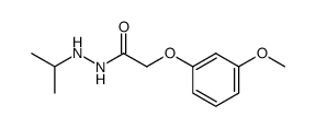 (3-Methoxy-phenoxy)-acetic acid N'-isopropyl-hydrazide Structure