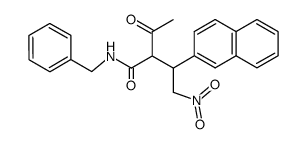 2-Acetyl-N-benzyl-3-naphthalen-2-yl-4-nitro-butyramide结构式