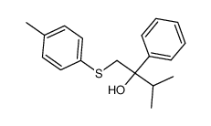 3-Methyl-2-phenyl-1-p-tolylsulfanyl-butan-2-ol Structure