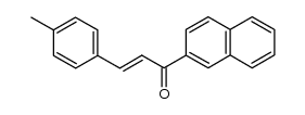 1-(naphth-2-yl)-3-p-tolylprop-2-en-1-one结构式