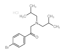 2-(bis(2-methylpropyl)amino)-1-(4-bromophenyl)ethanone Structure