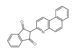 1H-Indene-1,3(2H)-dione,2-benzo[f]quinolin-3-yl- Structure