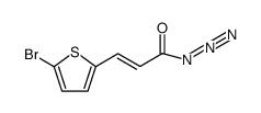 (E)-3-(5-bromothiophen-2-yl)acryloyl azide Structure