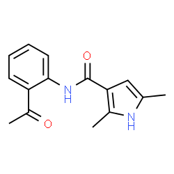 1H-Pyrrole-3-carboxamide,N-(2-acetylphenyl)-2,5-dimethyl-(9CI)结构式