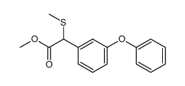 methyl α-methylthio(m-phenoxyphenyl) acetate Structure