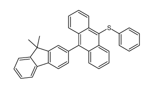 9-(9,9-dimethylfluoren-2-yl)-10-phenylsulfanylanthracene结构式