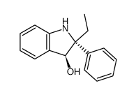 (2R,3S)-2-Ethyl-2-phenylindolin-3-ol Structure