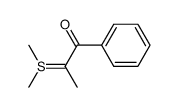 2-(Dimethyl-λ4-sulfanylidene)-1-phenyl-propan-1-one Structure