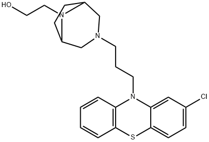 3-[3-(2-Chloro-10H-phenothiazin-10-yl)propyl]-3,8-diazabicyclo[3.2.1]octane-8-ethanol structure