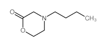 2-Morpholinone,4-butyl- Structure