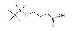 Butanoicacid, 4-[[(1,1-dimethylethyl)dimethylsilyl]oxy]- Structure