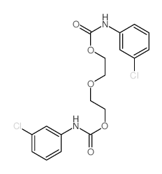 2-[2-[(3-chlorophenyl)carbamoyloxy]ethoxy]ethyl N-(3-chlorophenyl)carbamate Structure