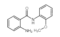 2-氨基-N-(2-甲氧基苯基)-苯甲酰胺结构式