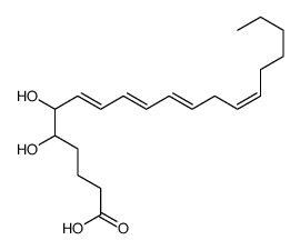 5,6-dihydroxy-7,9,11,14-eicosatetraenoic acid structure