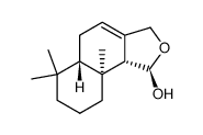 (1R)-6,6,9aβ-Trimethyl-1,3,5,5aα,6,7,8,9,9a,9bα-decahydronaphtho[1,2-c]furan-1α-ol Structure