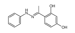 2,4-dihydroxyacetophenonephenylhydrazine Structure