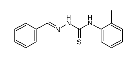 benzaldehyde 4-o-tolyl-thiosemicarbazone Structure