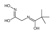 N-(pivaloyl)glycinohydroxamic acid structure