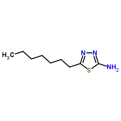 5-HEPTYL-[1,3,4]THIADIAZOL-2-YLAMINE Structure