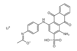 lithium,4-(4-acetamidoanilino)-1-amino-9,10-dioxoanthracene-2-sulfonate结构式